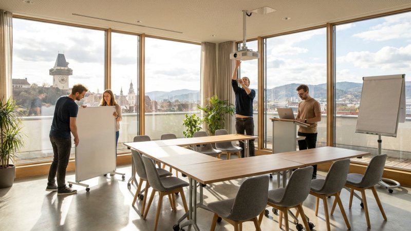 yT Betriebs GmbH (yourTARGET): Was macht einen guten Schulungsraum in Graz aus?