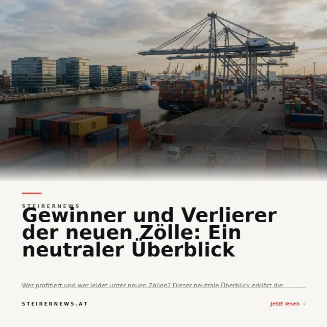 Share-Card fuer Gewinner und Verlierer der neuen Zölle: Ein neutraler Überblick