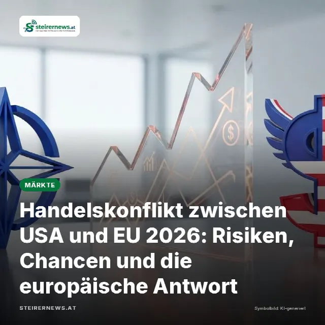 Share-Card fuer Handelskonflikt zwischen USA und EU 2026: Risiken, Chancen und die europäische Antwort