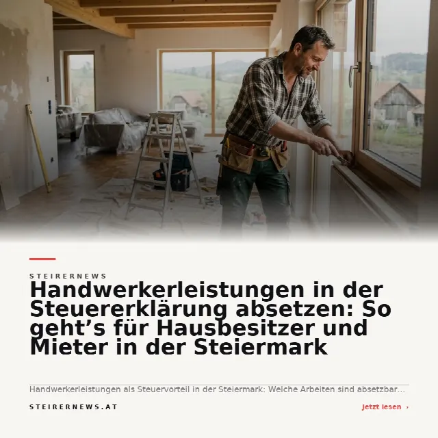 Share-Card fuer Handwerkerrechnung von der Steuer absetzen? Was in Österreich gilt