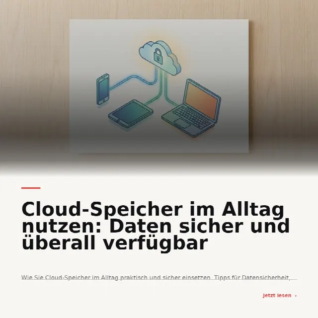Share-Card fuer Cloud-Speicher in der Steiermark: Daten sicher und überall verfügbar nutzen