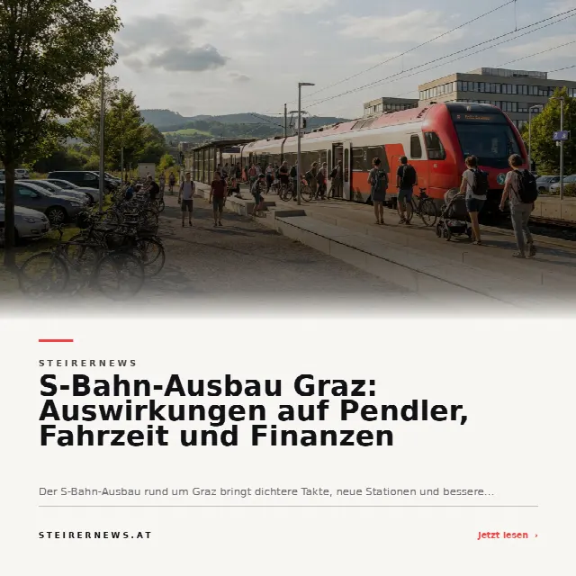 Share-Card fuer S-Bahn-Ausbau Graz: Auswirkungen auf Pendler, Fahrzeit und Finanzen