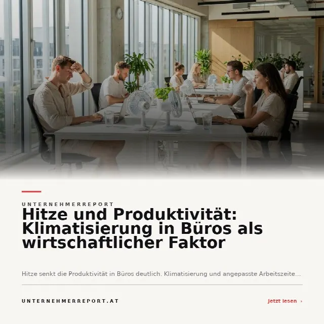 Share-Card fuer Sommerhitze im Büro: Wie Klimatisierung und flexible Arbeitszeiten die Produktivität sichern