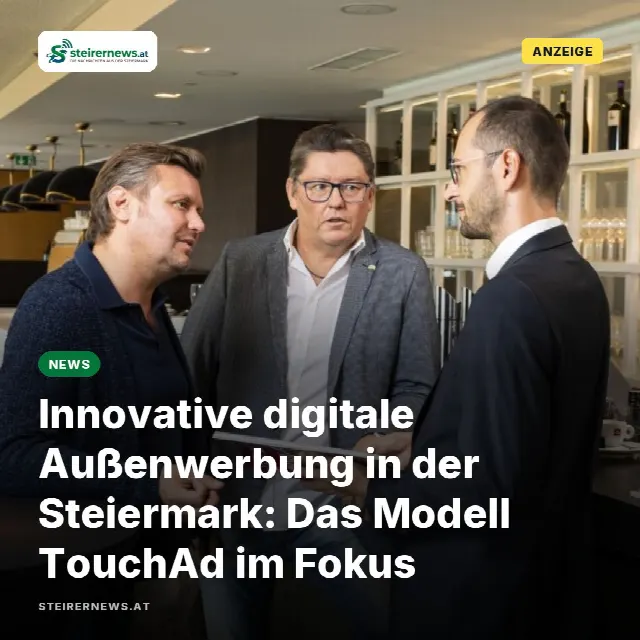 Share-Card fuer Innovative digitale Außenwerbung in der Steiermark: Das Modell TouchAd im Fokus
